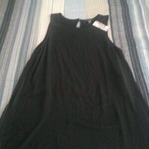 Karen Kane Sleveless Sea Glass Crossover tunic in Black Sheer Cover NWT size XL